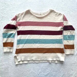 Rustic Striped Maurices Sweater- Size M